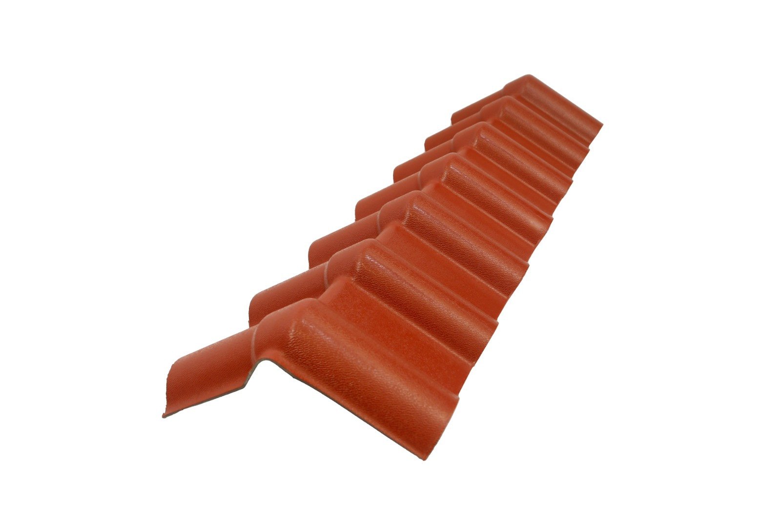 გვერდითი კიდის ხუფი EAVE CLOSING RIDGE - MAXIWAVE 1045 (წითელი) — კერამიკული კრამიტი